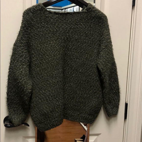 Oversized Olive Green Altar’d State Sweater, S/M - Picture 5 of 7